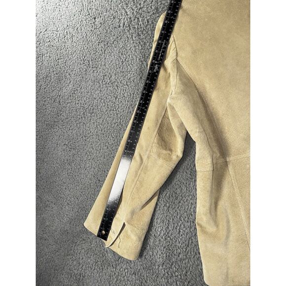 Liz Claiborne Suede Jacket Women 14W 3 Button - Picture 8 of 15